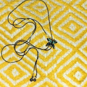 Butterfly adjustable necklace